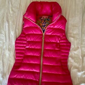 Lilly Pulitzer Allie Packable Puffer Vest- pink XS